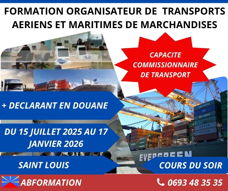 FORMATION ORGANISATEUR EN TRANSPORT AERIEN ET MARITIME DE MARCHANDISES
