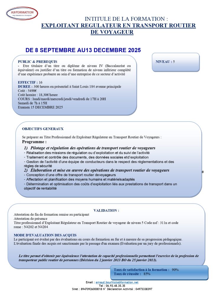 programme ERTRV