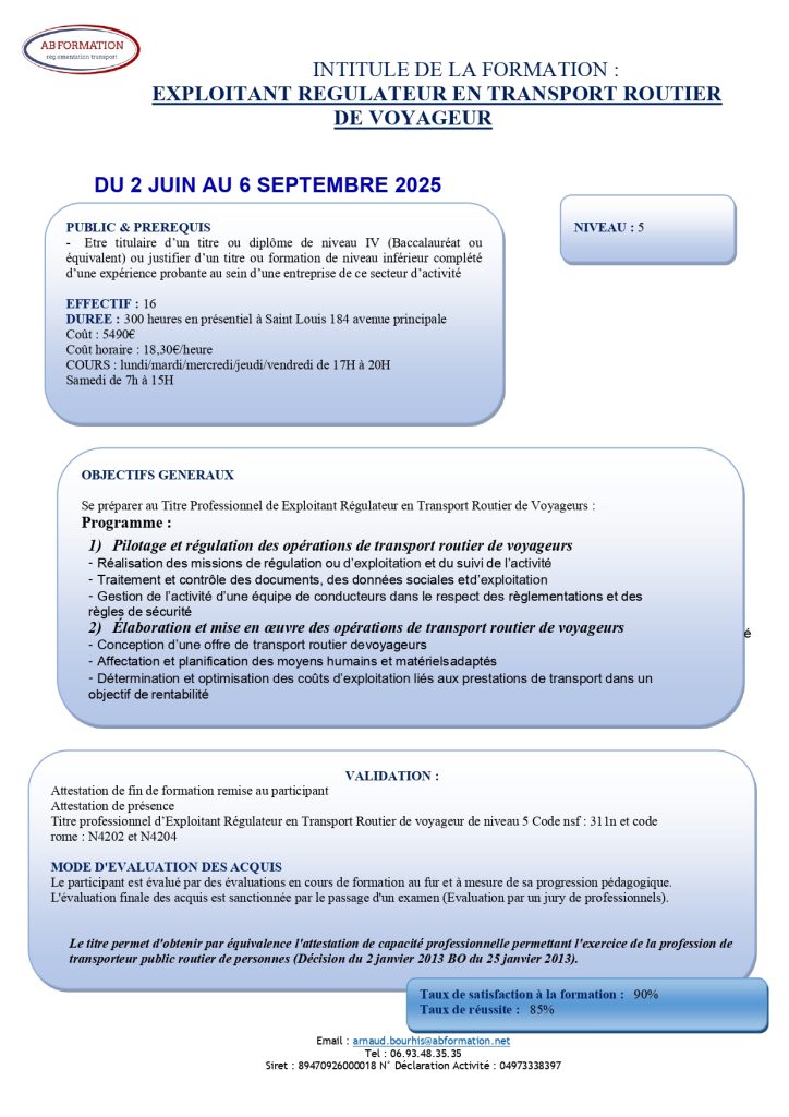 programme ERTRV